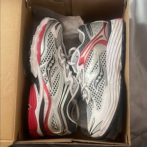 Saucony Kids Sneakers - White, Black, and Red